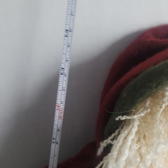 St. Nicholas Square Santa Doll Folk Art Rustic Yarn Beard Holiday 18" Primitive - Picture 13 of 13